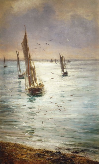 Hazafelé, alkotó: William Lionel Wyllie
