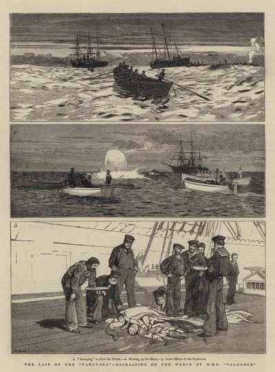 A Vanguard utolsó tagjai, a HMS Valorous roncsának szétszerelése alkotó: William Lionel Wyllie