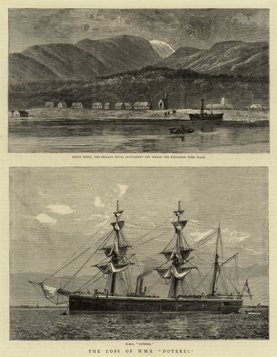 A H M S Doterel elvesztése alkotó: William Lionel Wyllie