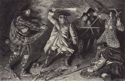 Harcolj az Aberfoil Clachan fogadójában alkotó: William Lockhart Bogle