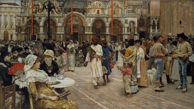A Piazza di San Marco, Velence, 1883 alkotó: William Logsdail