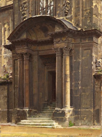 A régi Ashmolean tornáca, Oxford alkotó: William Logsdail