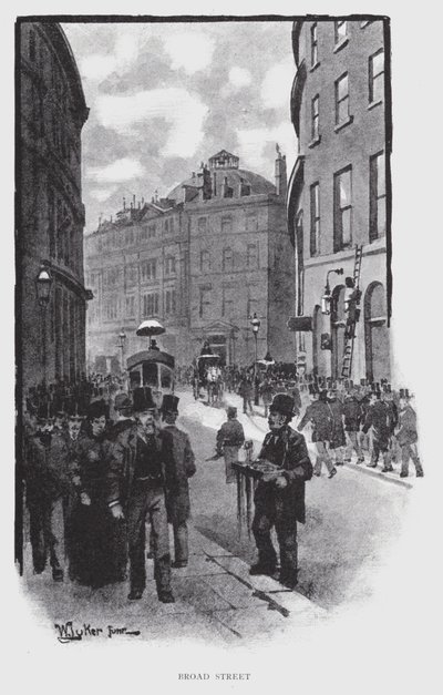 Broad Street (litho) alkotó: William Luker