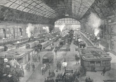 Cannon Street állomás – éjszaka, 1891 alkotó: William Luker