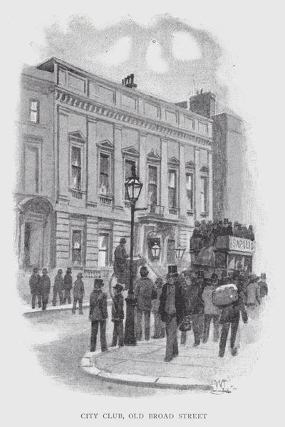 City Club, Old Broad Street (litho) alkotó: William Luker