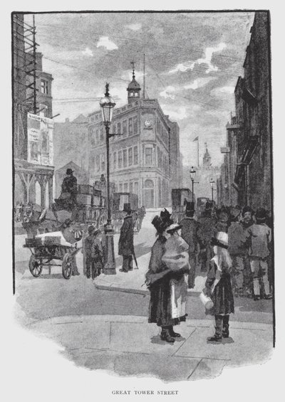 Great Tower Street (litho) alkotó: William Luker