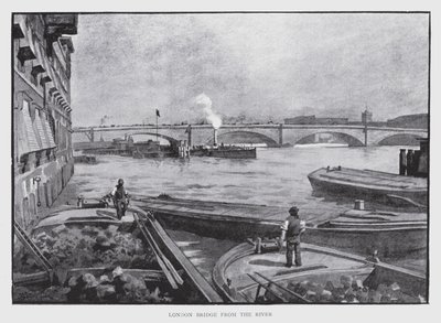London Bridge for the River (litho) alkotó: William Luker