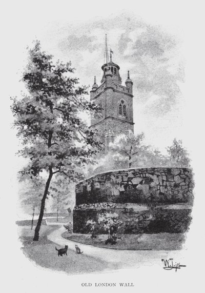 Régi londoni fal (litho) alkotó: William Luker