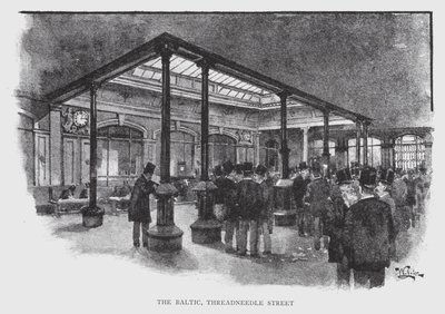 The Baltic, Threadneedle Street (litho) alkotó: William Luker