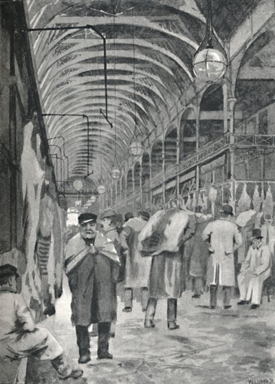 A Metropolitan Meat Market, Smithfield, 1891 alkotó: William Luker
