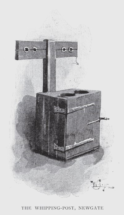 The Whipping-Post, Newgate (litho) alkotó: William Luker