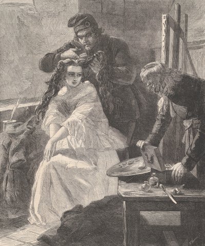 La Toilette des Morts, az Illustrated London News, 1863. július 25. alkotó: William Luson Thomas