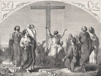 The Mission of the Apostles, az Illustrated London News-ból, 1865. október 30. alkotó: William Luson Thomas