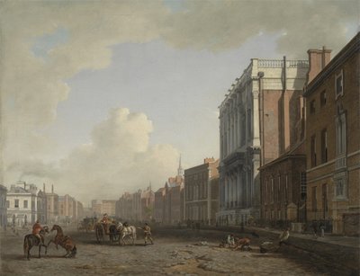 Whitehall, Északkeletre nézve, 1775 körül (olaj, vászon) alkotó: William Marlow