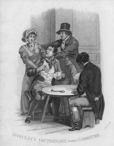 Barclays szótár, szó: Gamemester (metszet) alkotó: William Marshall (after) Craig