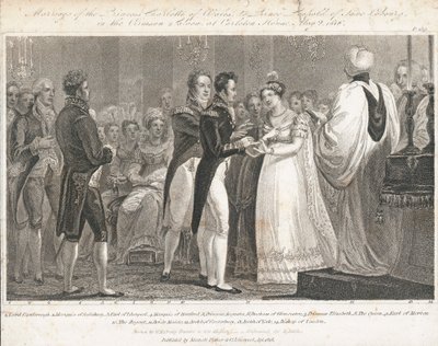 Charlotte hercegnő esküvője alkotó: William Marshall (after) Craig