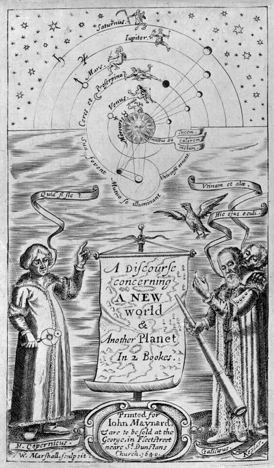 Beszéd egy új világról és egy másik bolygóról 2 könyvben, 1640 (előlap) alkotó: William Marshall