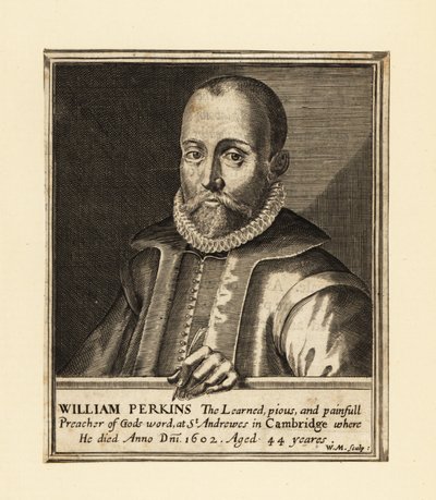 William Perkins angol pap és cambridge-i teológus portréja alkotó: William Marshall