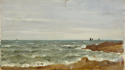 Tengeri tájkép: szürke időjárás alkotó: William Matthew Hale