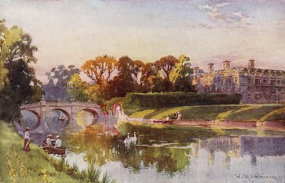 Clare College and Bridge from the Cam, őszi este alkotó: William Matthison
