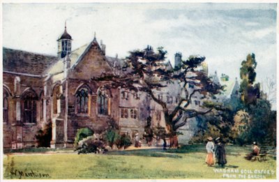 Wadham College a kertből alkotó: William Matthison