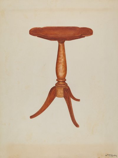 Tip-table vagy Cant-table, 1937. alkotó: William McAuley