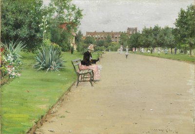 Városliget, 1887 körül alkotó: William Merritt Chase