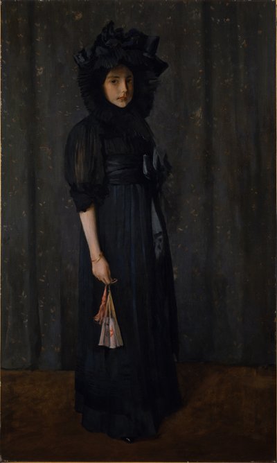 A művész lánya anyja ruhájában (Fiatal lány feketében) alkotó: William Merritt Chase