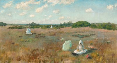 Őszi virágok gyűjtése alkotó: William Merritt Chase