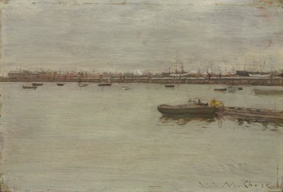 Szürke nap az öbölben, c. 1886. alkotó: William Merritt Chase