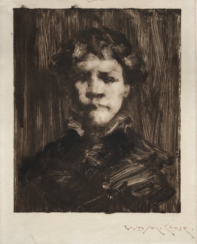 Egy fiú feje alkotó: William Merritt Chase