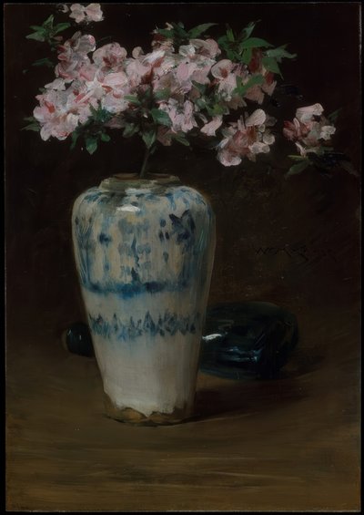 Pink Azalea – kínai váza alkotó: William Merritt Chase