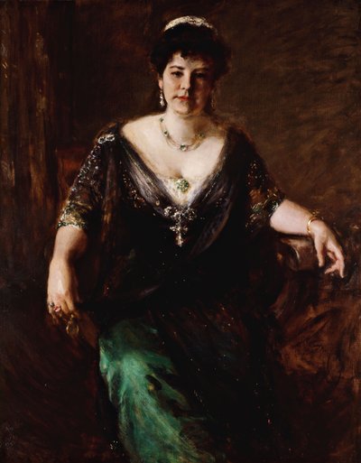 Asszony portréja, 1910 körül alkotó: William Merritt Chase