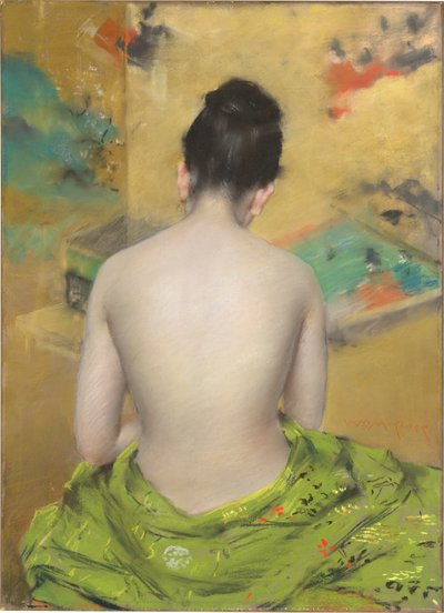 A hússzín és az arany tanulmányozása alkotó: William Merritt Chase