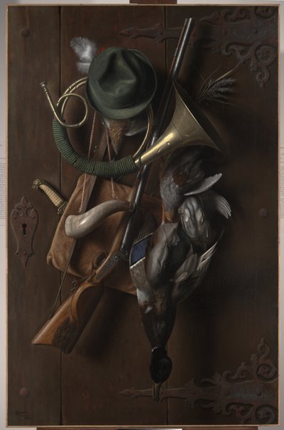 A vadászat után, 1883 alkotó: William Michael Harnett