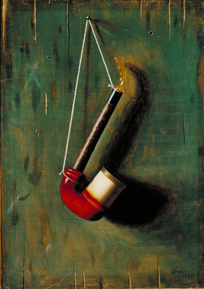 Meerschaum pipa, 1886 alkotó: William Michael Harnett