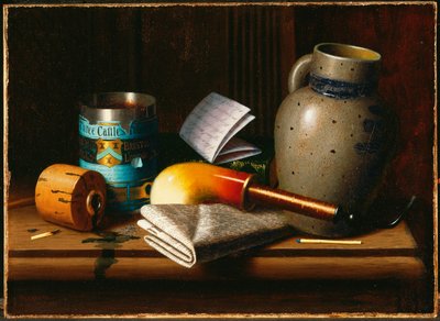 Csendélet három kastéllyal Dohány alkotó: William Michael Harnett