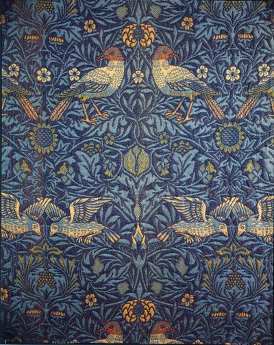 Madarak. Díszszövet, 1878. alkotó: William Morris
