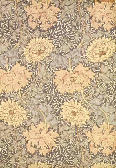 „Krizantém” tapéta, 1876 alkotó: William Morris