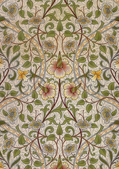 Dekorációs szövet. 1876-90 alkotó: William Morris