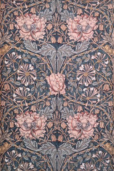 "Honeysuckle", 1876 (nyomott pamut) alkotó: William Morris