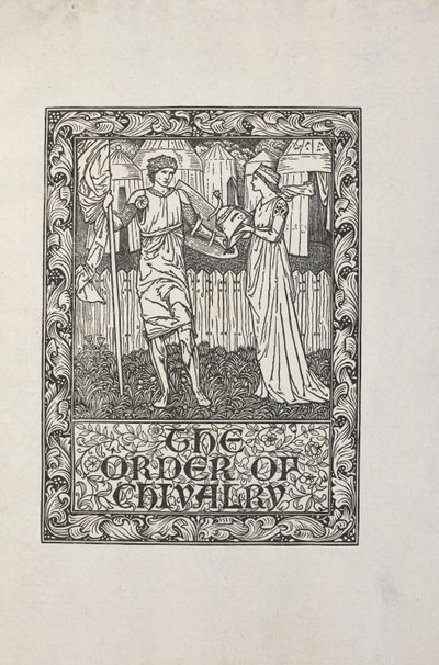 William Morris illusztrációja a "lovagrend" számára. alkotó: William Morris