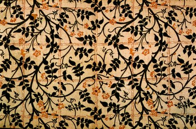Jasmine trail függöny design, 1868-70 (nyomott pamut) alkotó: William Morris
