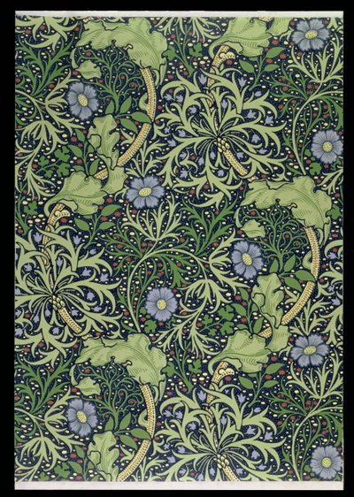 Hínáros tapétatervezés, nyomta: John Henry Dearle (1860-1932), 1901 (tapéta) alkotó: William Morris