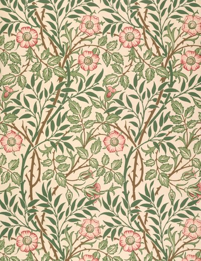 "Sweet Briar" tapétaminta, nyomta John Henry Dearle (1860-1932) 1917 alkotó: William Morris