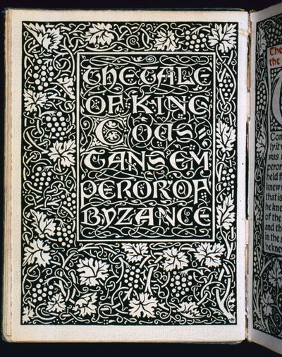 Címlap A császár meséjéből, 1894 alkotó: William Morris