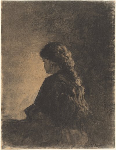 Ülő lány alkotó: William Morris Hunt