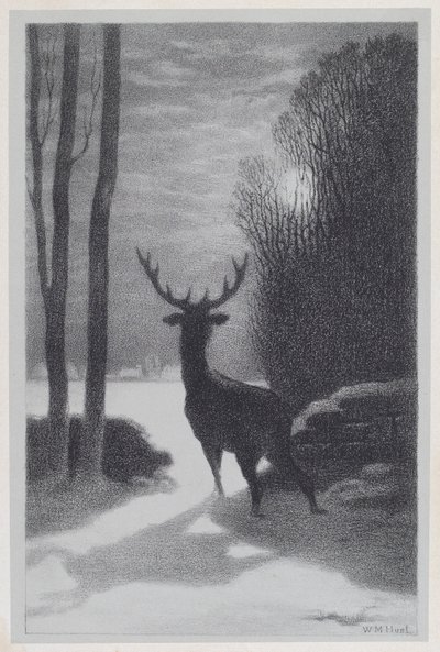Szarvas a Holdfényben alkotó: William Morris Hunt