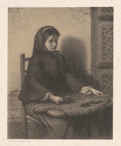 Lila lány alkotó: William Morris Hunt