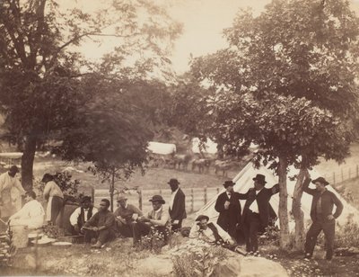 Hoff kapitány tábora, hátulnézet, Gettysburg, Pennsylvania, 1865. július. alkotó: William Morris Smith